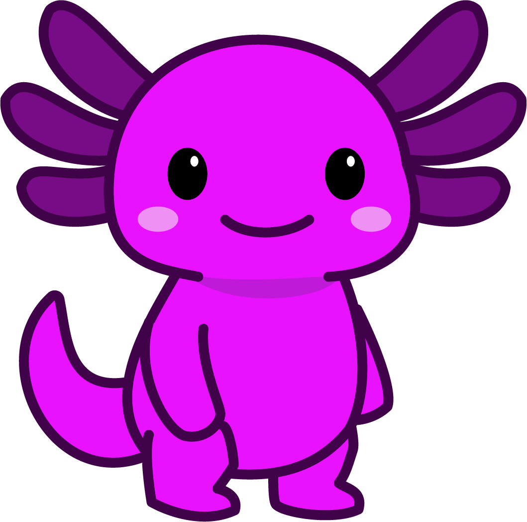 Purple axolotl